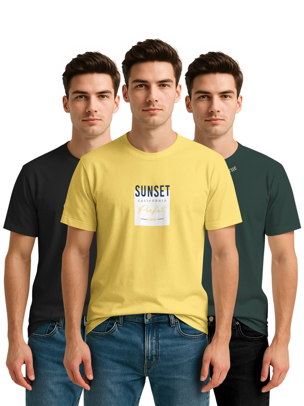 BULLMER Men Cotton Blend Regular Fit Printed T-Shirt ( Multicolor ) BULLMER Men Cotton Blend Regular Fit Printed T-Shirt ( Multicolor )