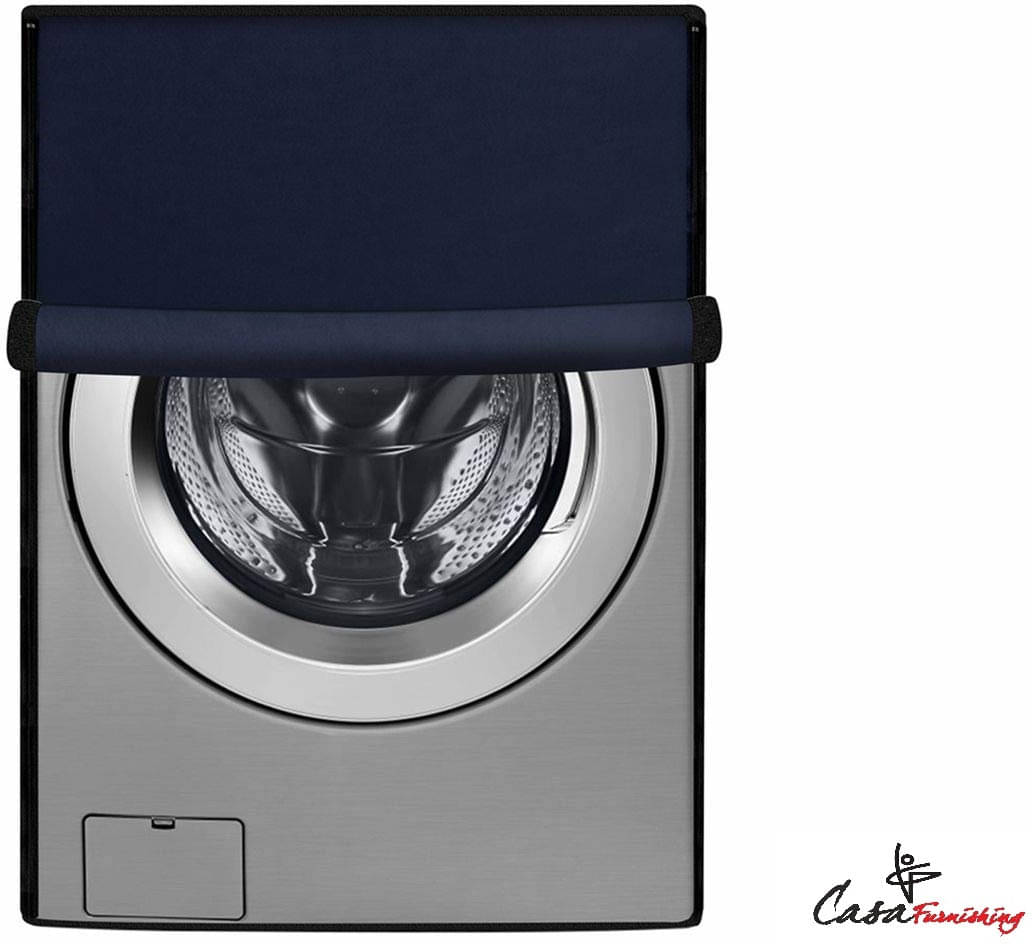     			CASA FURNISHING Front Load Washing Machine Cover Compatiable For 7 kg - Blue