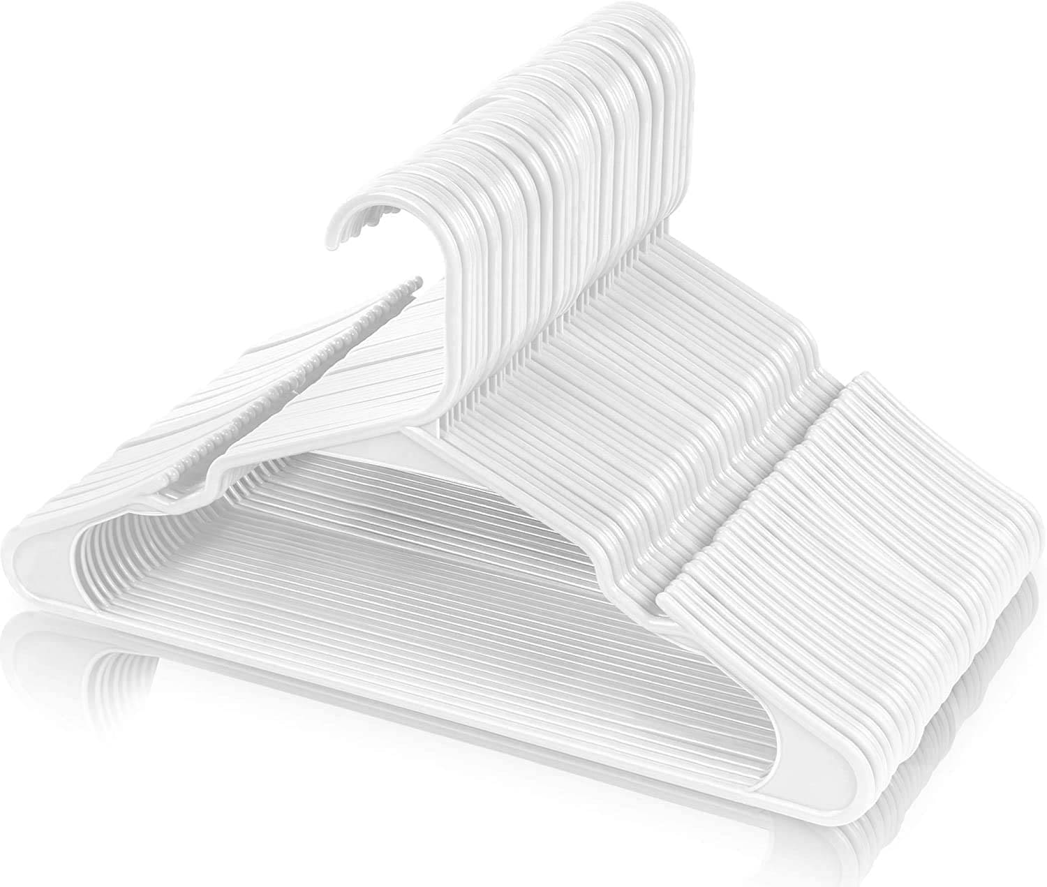 CASSOWARY Plastic Cloth Hangers for Clothes Hanging Wardrobe Hangers for Multipurpose Storage Saree Dress Shirt Pant Trouser Kids Clothes Hangers (10 Pcs, White)     			CASSOWARY Plastic Cloth Hangers for Clothes Hanging Wardrobe Hangers for Multipurpose Storage Saree Dress Shirt Pant Trouser Kids Clothes Hangers (10 Pcs, White)