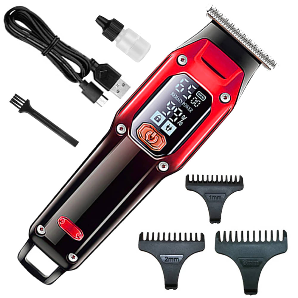     			CRS trimmer Red Cordless Beard Trimmer With 40 minutes Runtime