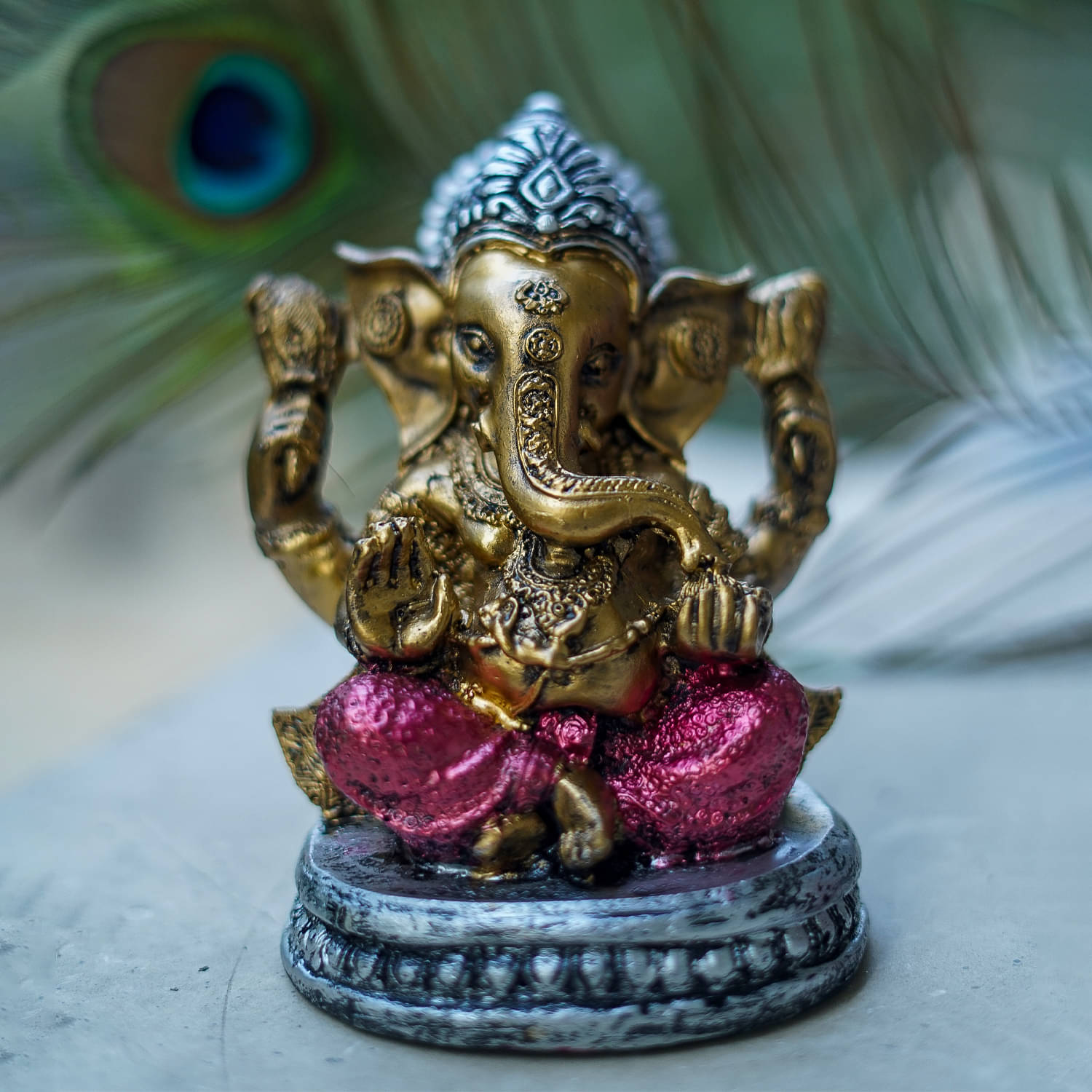     			Craftlayout Resin Lord Ganesha Idol ( 13.5 cm )