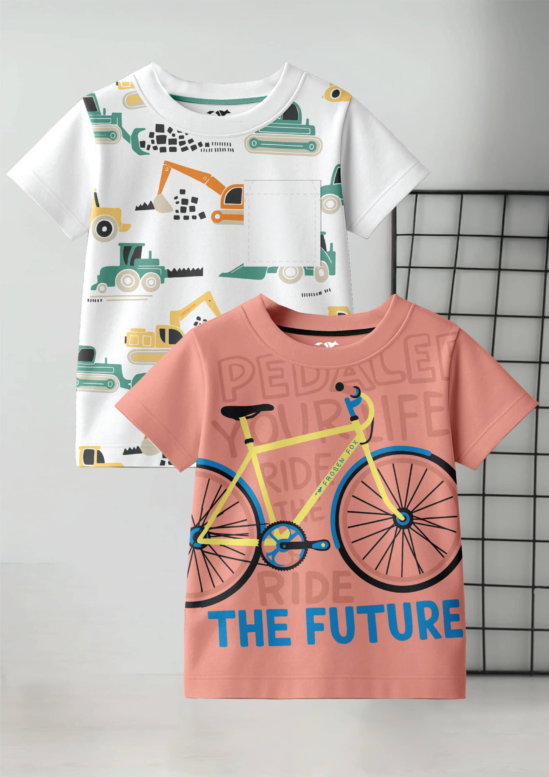     			FROSEN FOX Pack of 2 Boys Cotton T-Shirt ( Multicolor 5 )