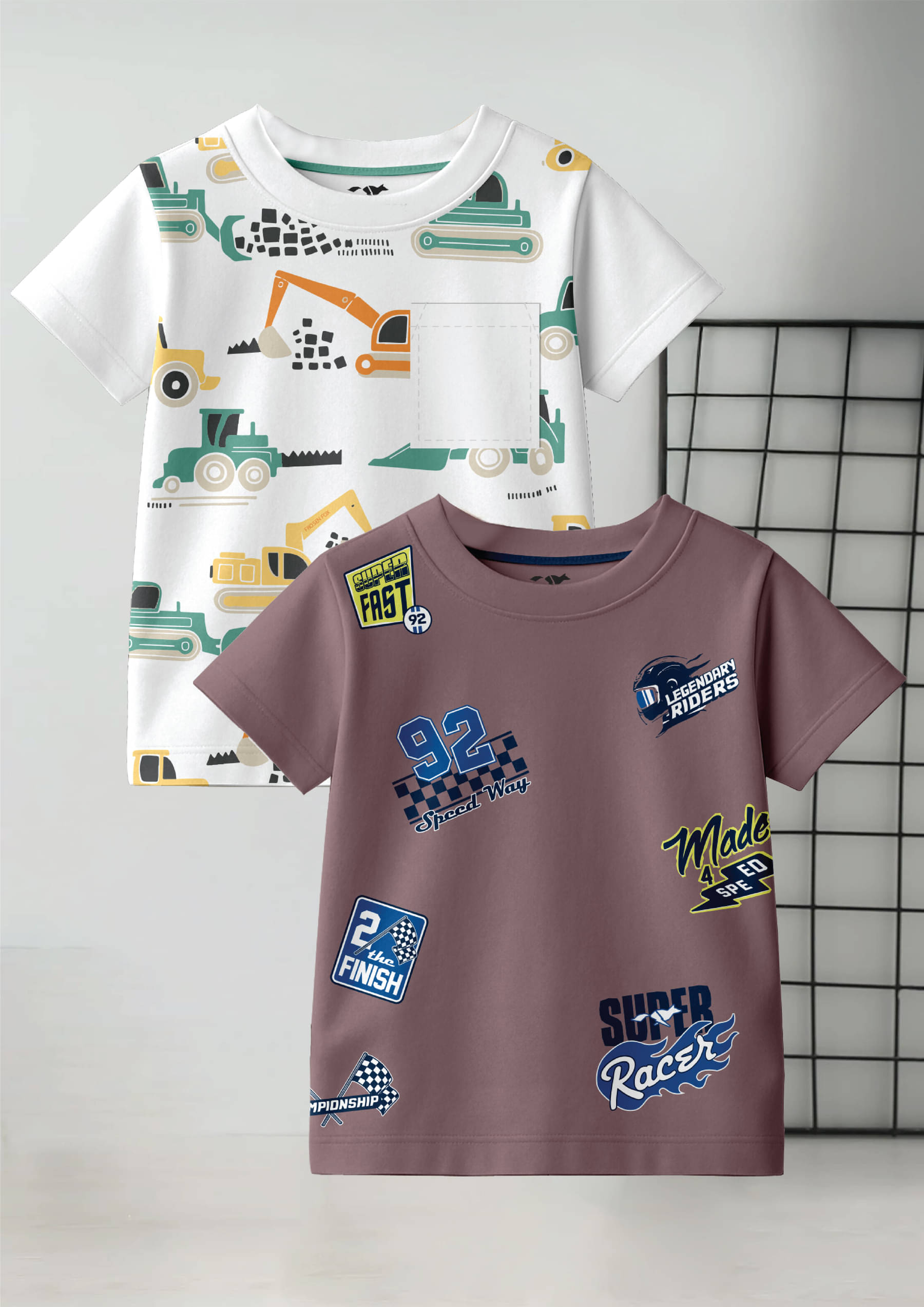     			FROSEN FOX Pack of 2 Boys Cotton T-Shirt ( Multicolor 3 )