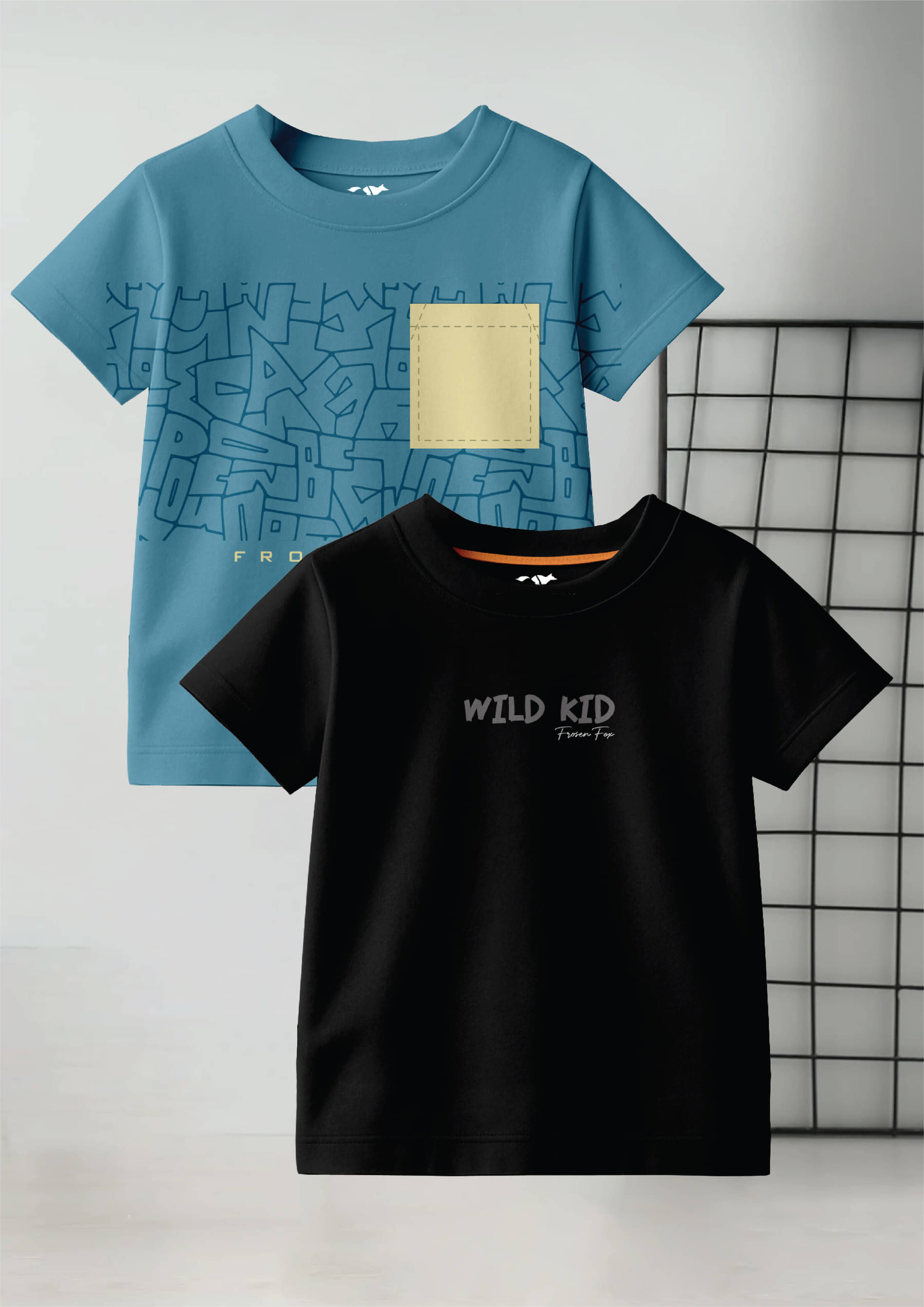     			FROSEN FOX Pack of 2 Boys Cotton T-Shirt ( Multicolor 14 )