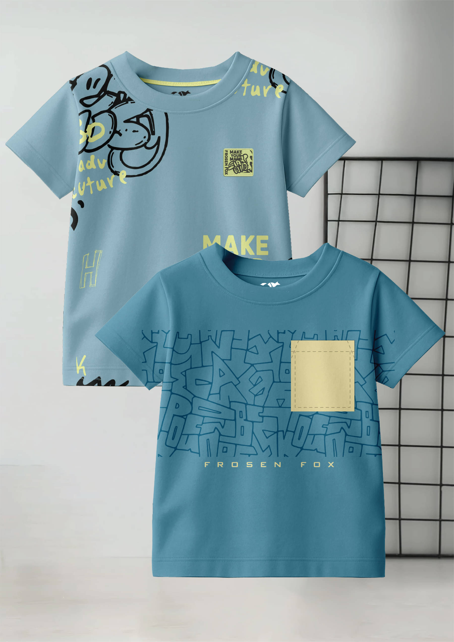    			FROSEN FOX Pack of 2 Boys Cotton T-Shirt ( Multicolor 5 )