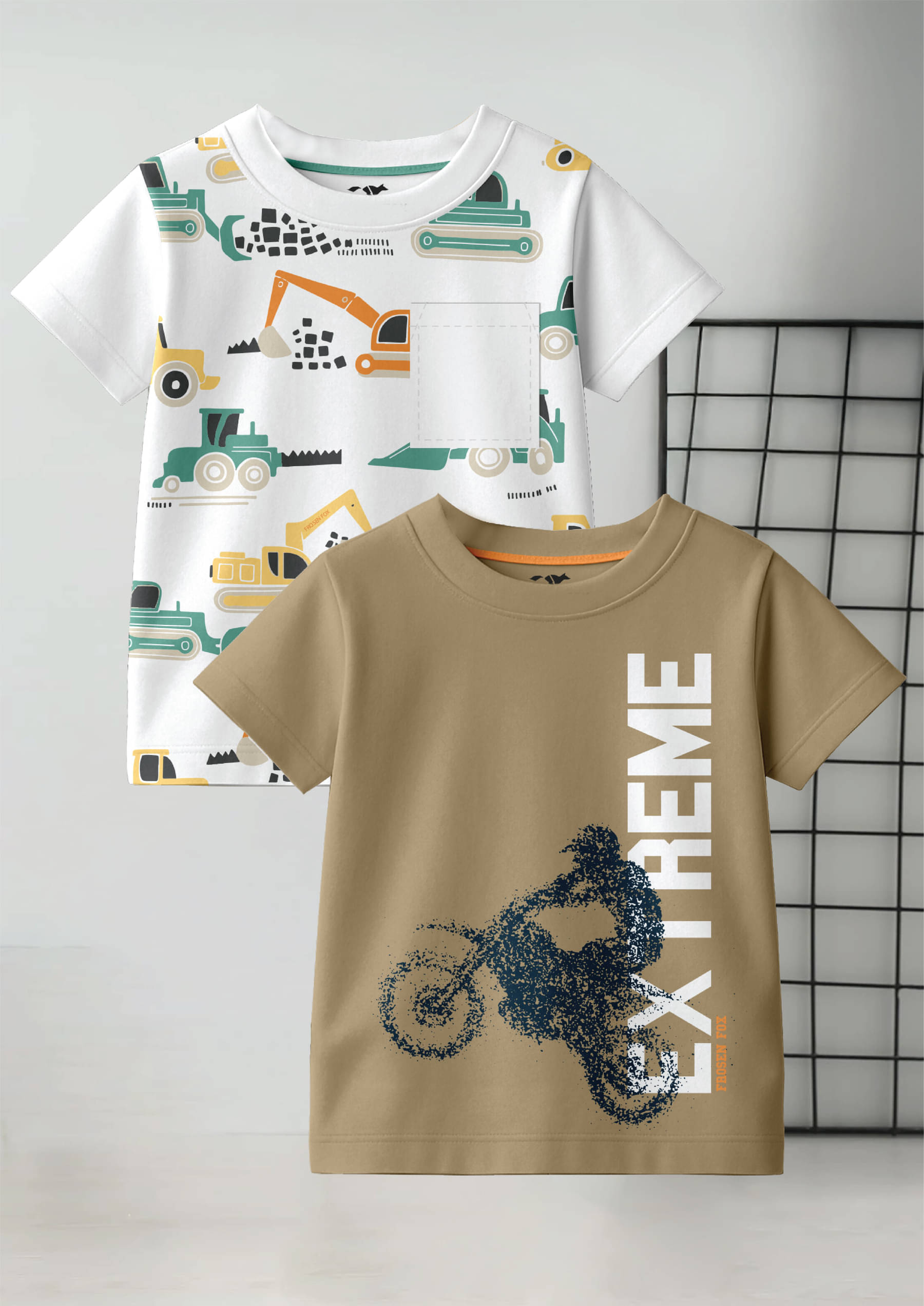     			FROSEN FOX Pack of 2 Boys Cotton T-Shirt ( Multicolor 2 )