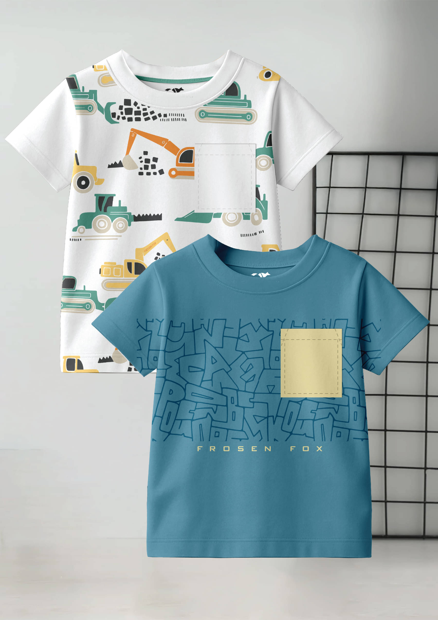     			FROSEN FOX Pack of 2 Boys Cotton T-Shirt ( Multicolor 7 )