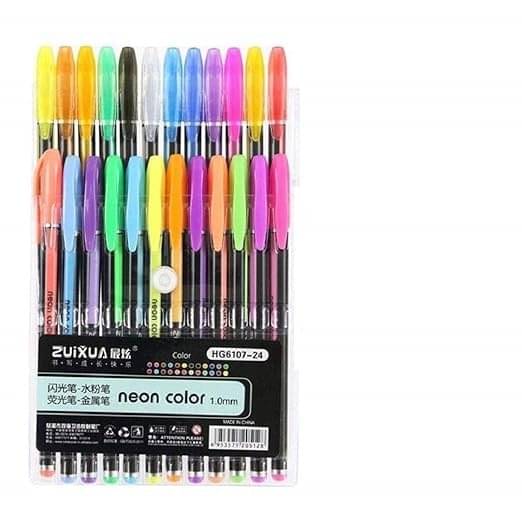 Freedy 24Pcs Neon Color Set Neon Metallic Fluorescence Highlighter Pastel Gel Pen For Art Sketch Doodle Painting Drawing Kids Gift Freedy 24Pcs Neon Color Set Neon Metallic Fluorescence Highlighter Pastel Gel Pen For Art Sketch Doodle Painting Drawing Kids Gift
