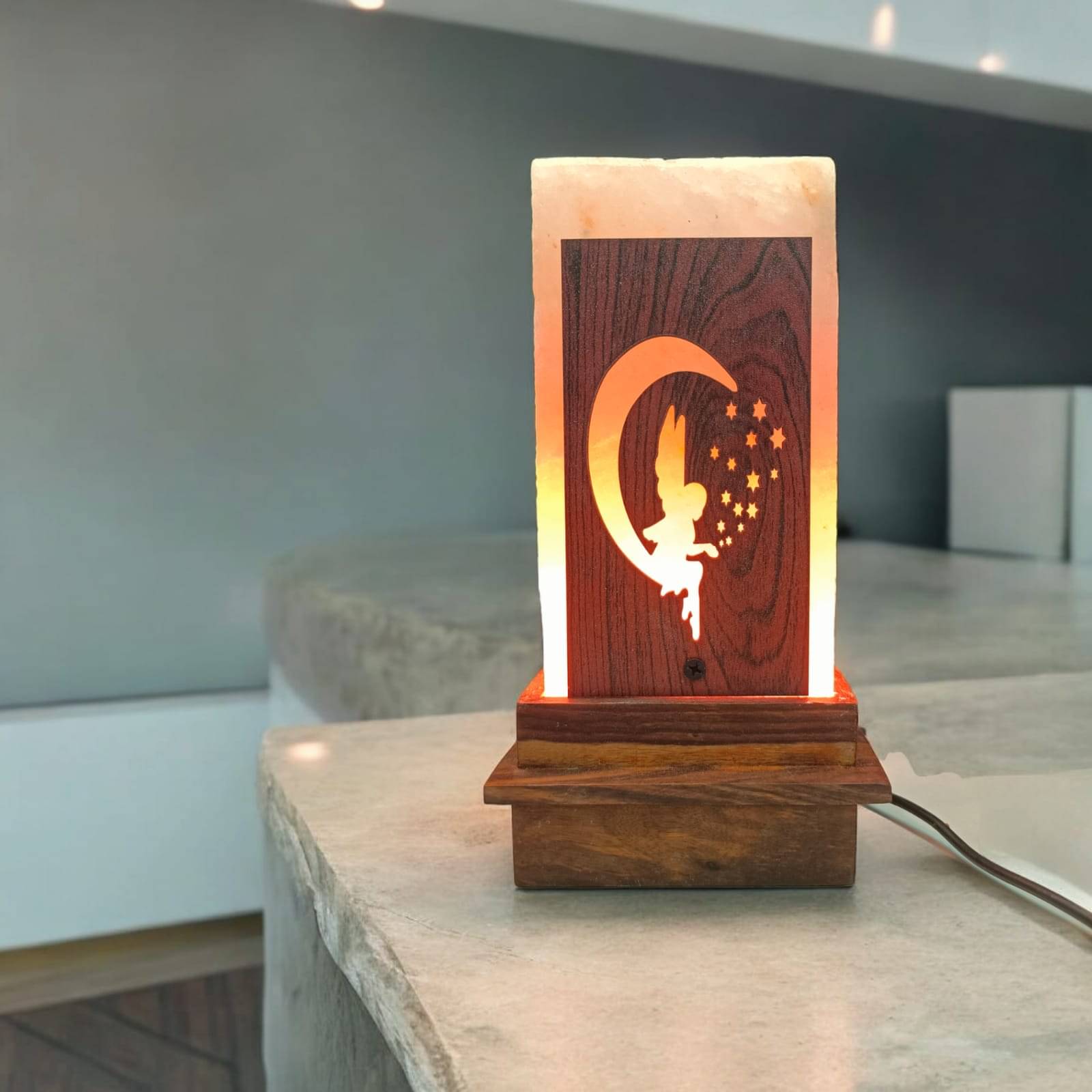 GLOBAL AROMA Orange Himalayan Salt Table Lamp ( Pack of 1 ) GLOBAL AROMA Orange Himalayan Salt Table Lamp ( Pack of 1 )