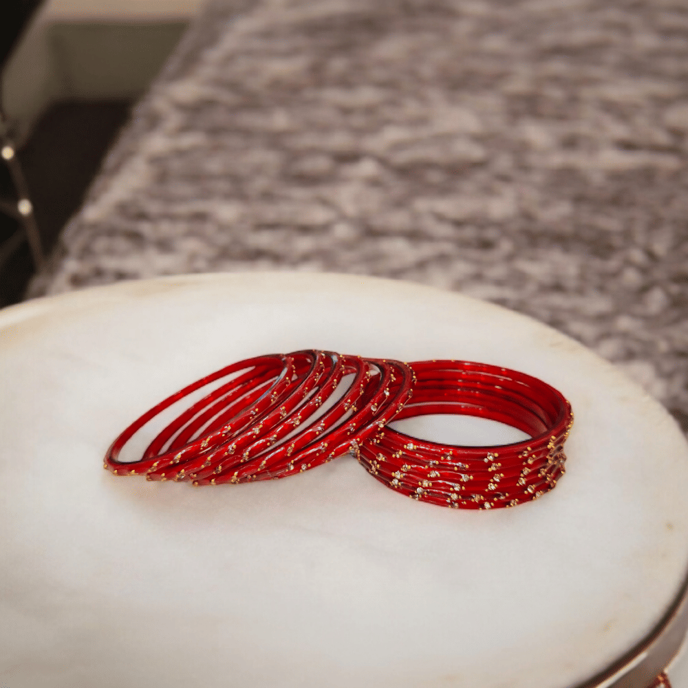 Genric Red Bangle Set ( Pack of 1 ) Genric Red Bangle Set ( Pack of 1 )