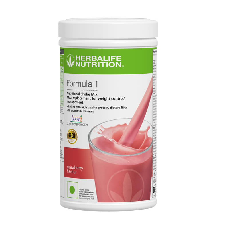 Herbalife Nutrition Formula 1 Shake Mix- Strawberry 500 gm Powder Herbalife Nutrition Formula 1 Shake Mix- Strawberry 500 gm Powder