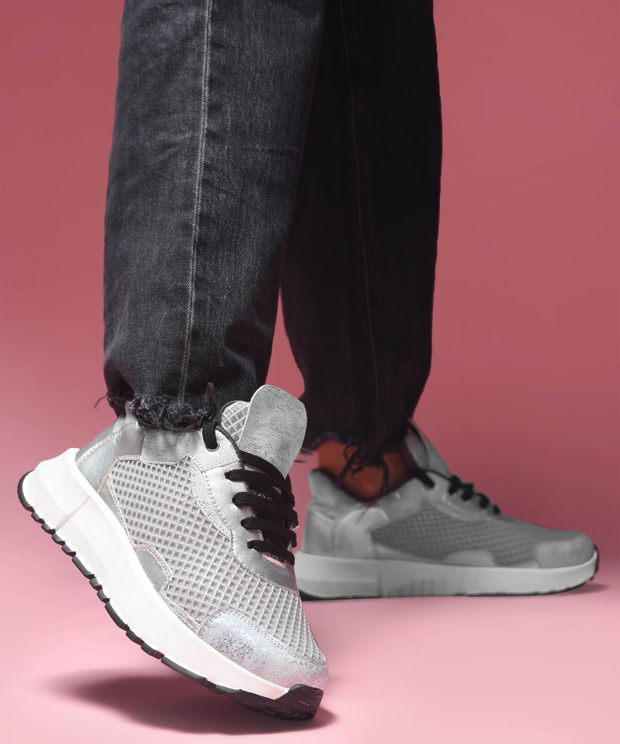     			JM Looks Gray Women's Sneakers