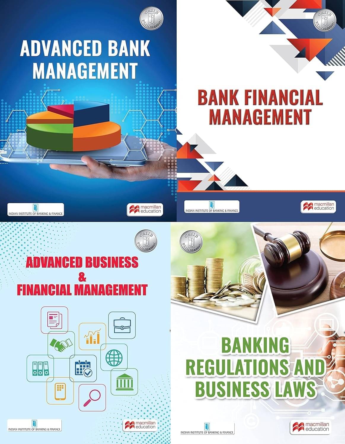     			Macmillan Education – CAIIB Set of 4 Books: Advanced Bank Management, Bank Financial Management, Banking Regulations and Business Laws, & Advanced Business & Financial Management | By IIBF Paperback