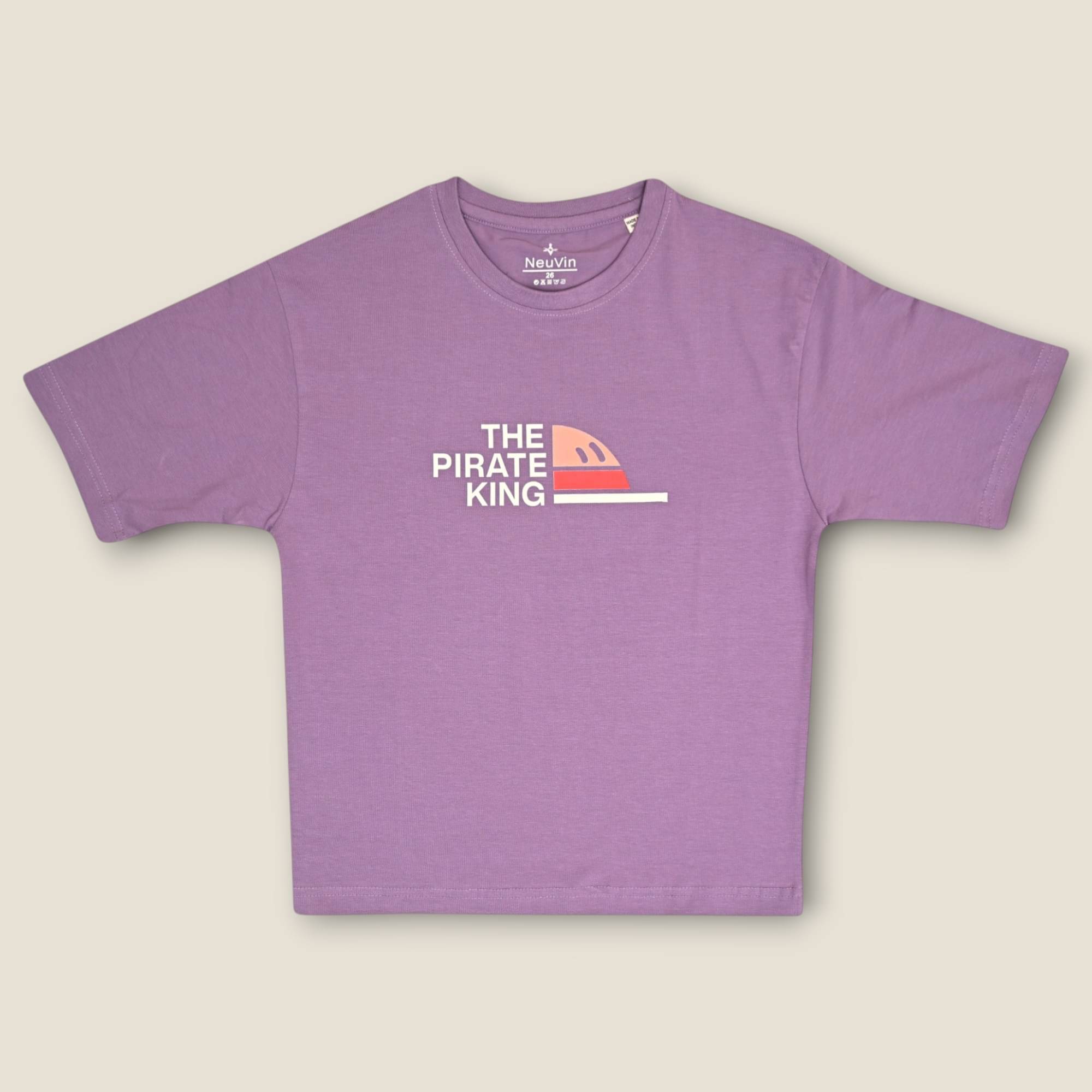     			NEUVIN Pack of 1 Boys & Girls Cotton T-Shirt ( Purple )