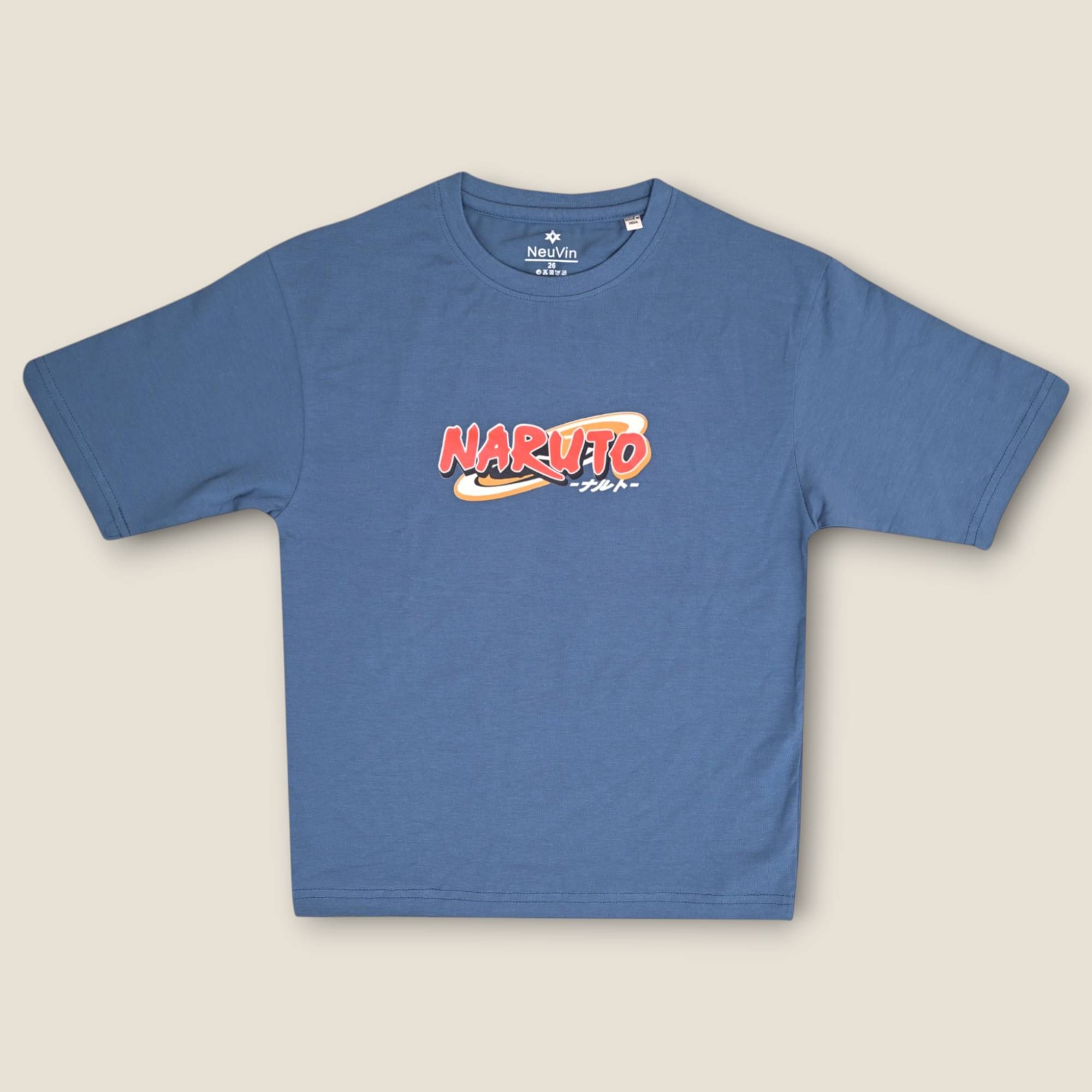     			NEUVIN Pack of 1 Boys & Girls Cotton T-Shirt ( Blue )