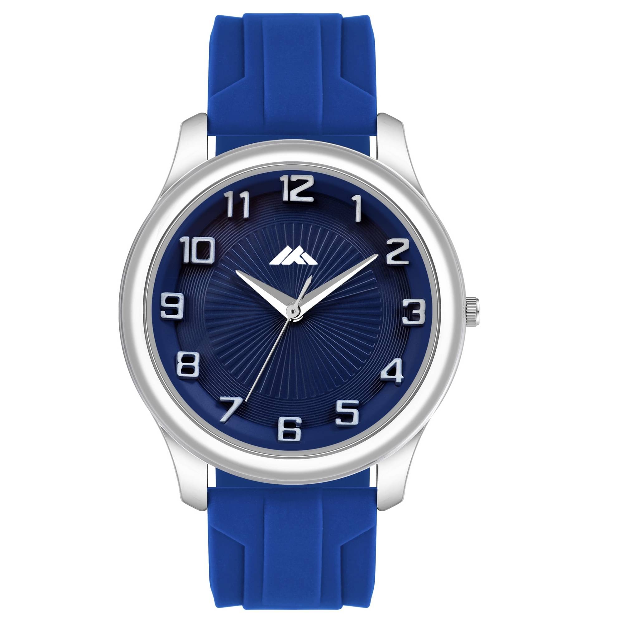     			Newman Blue Silicon Analog Men's Watch
