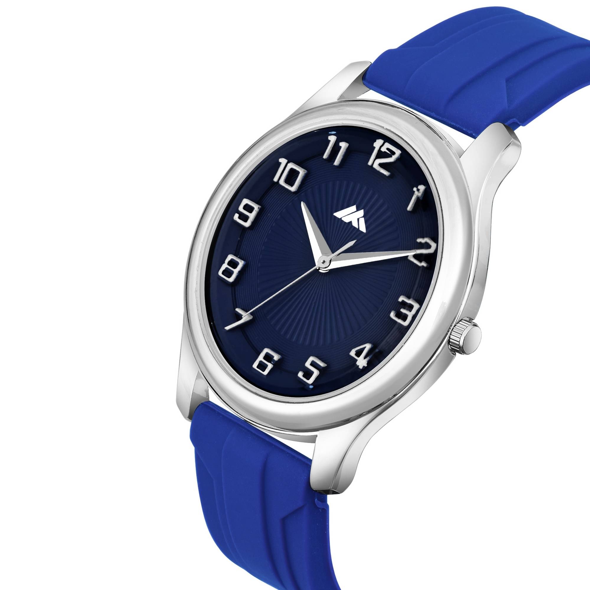     			Newman Blue Silicon Analog Men's Watch