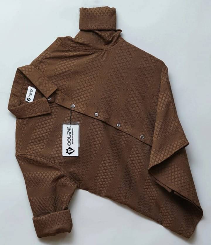 OQUENT Poly Cotton Regular Fit Solids Full Sleeves Men's Casual Shirt - Brown ( Pack of 1 ) OQUENT Poly Cotton Regular Fit Solids Full Sleeves Men's Casual Shirt - Brown ( Pack of 1 )