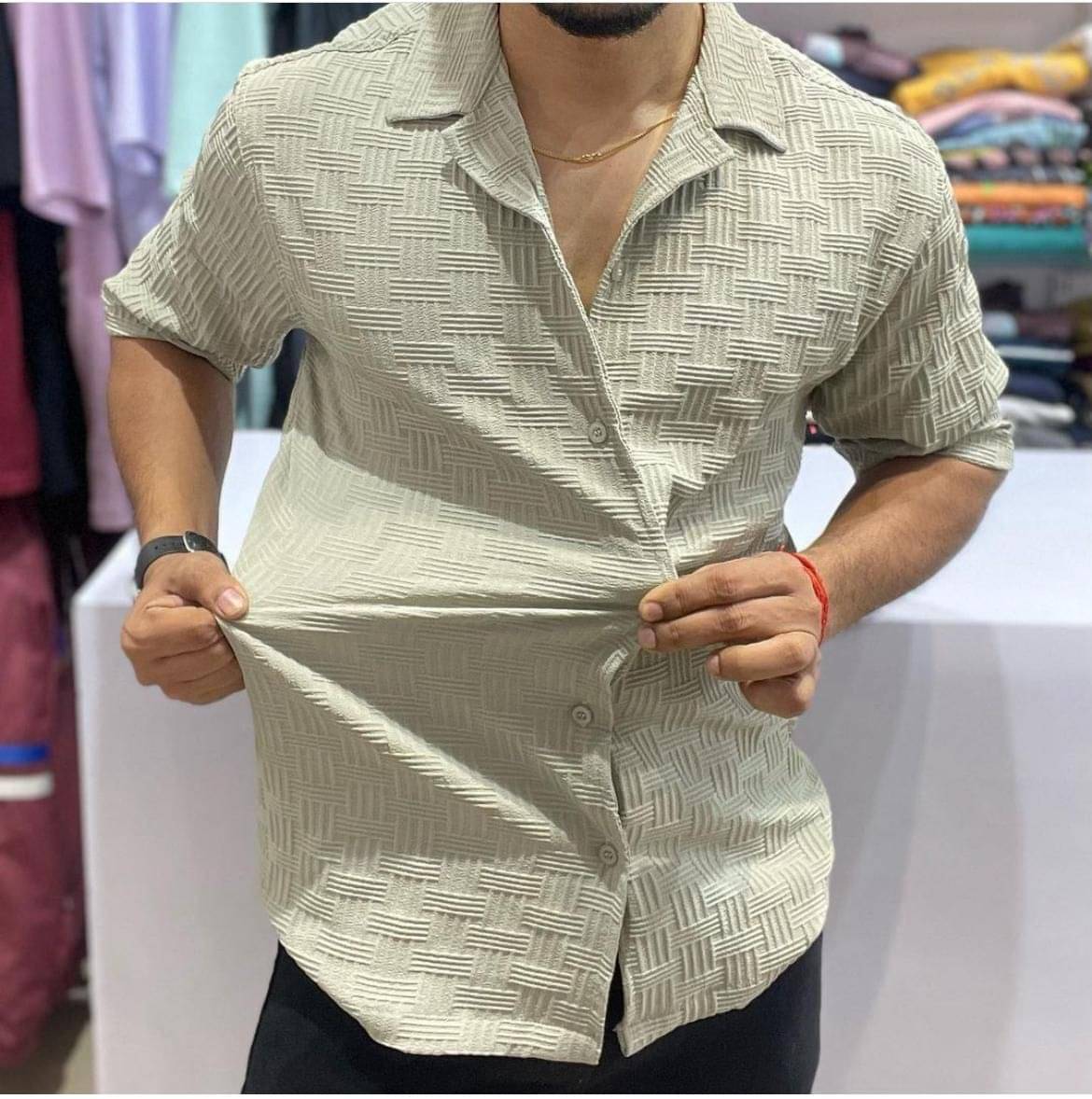 OQUENT Poly Cotton Regular Fit Solids Half Sleeves Men's Casual Shirt - Multicolor 4 ( Pack of 1 ) OQUENT Poly Cotton Regular Fit Solids Half Sleeves Men's Casual Shirt - Multicolor 4 ( Pack of 1 )