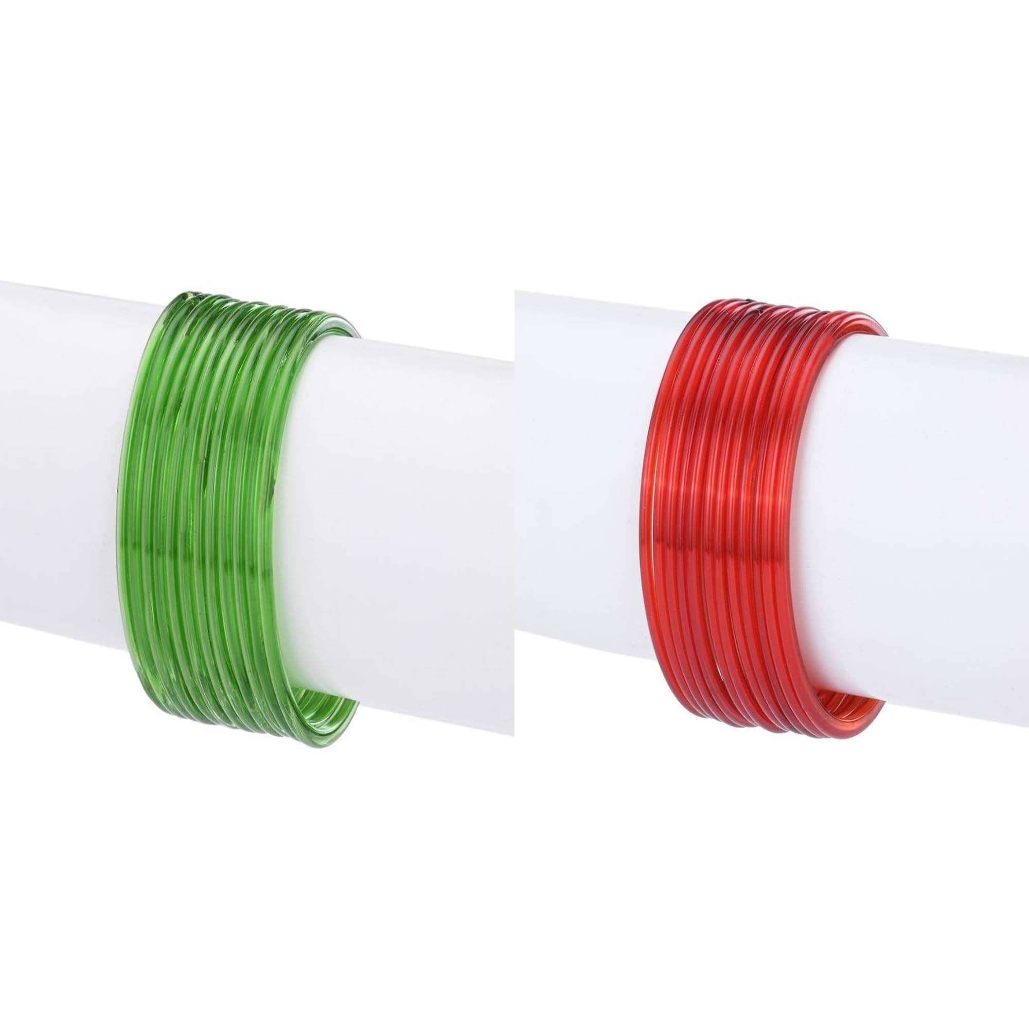     			Somil Multicolor Bangle Set ( Pack of 2 )