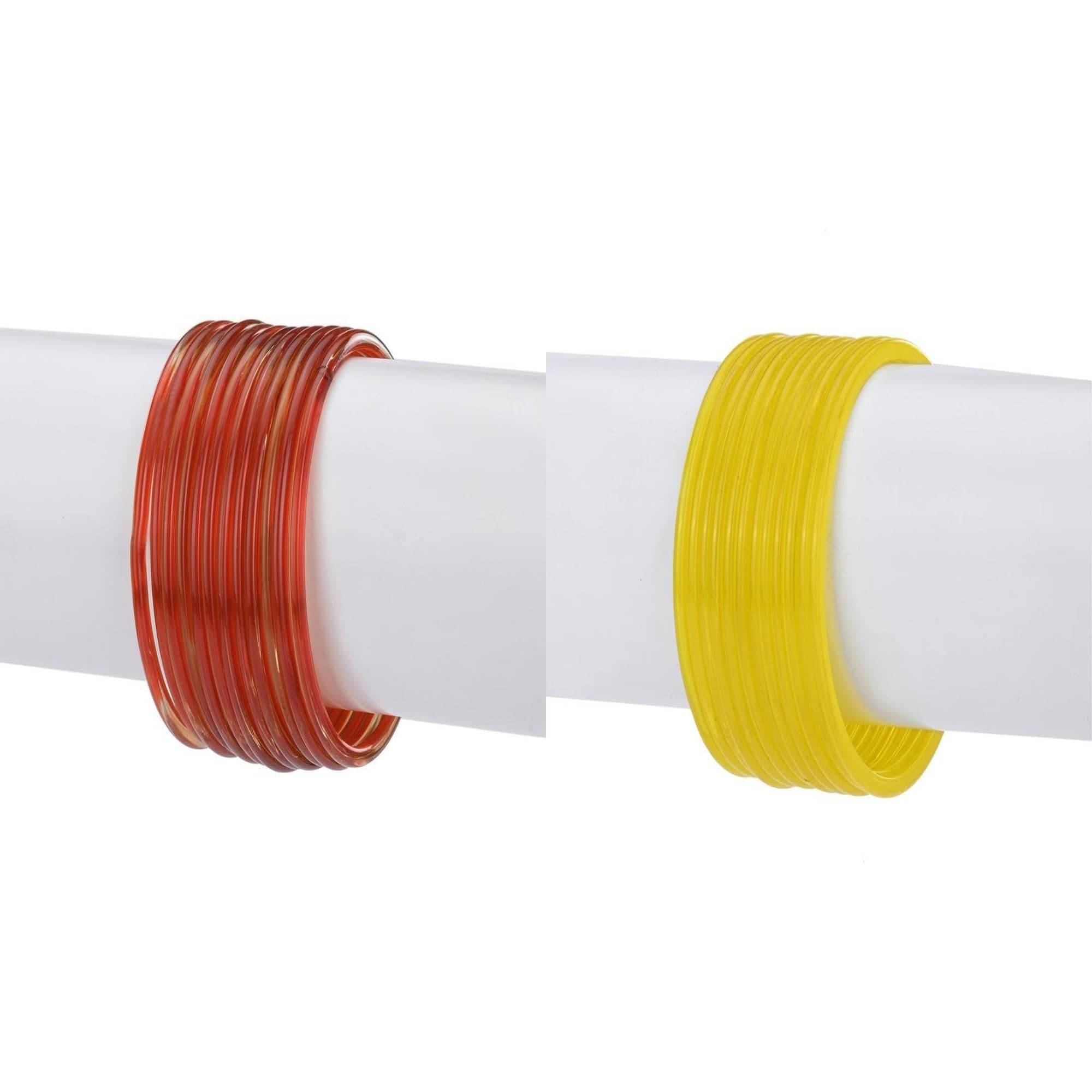     			Somil Multicolor Bangle Set ( Pack of 2 )