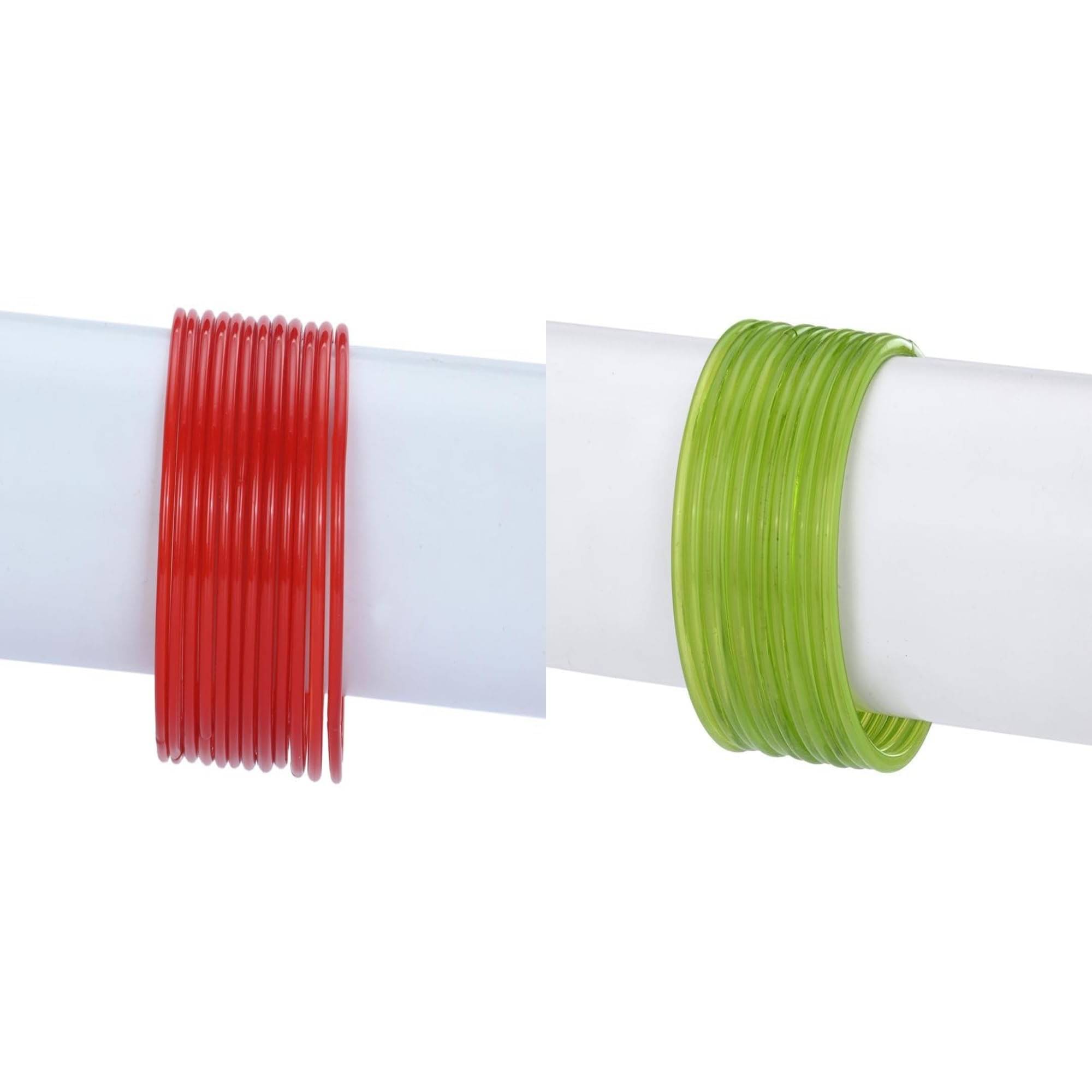     			Somil Multicolor Bangle Set ( Pack of 2 )