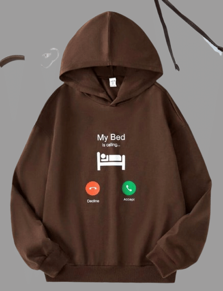     			THAWE PARIDHAN Fleece Women's Hooded Sweatshirt ( Brown )