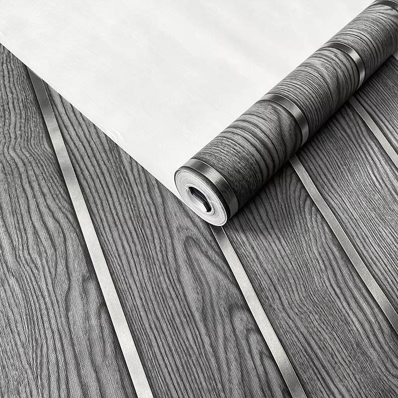 WRUNJI,DARK GREY SILVER LINE Floral Self-Adhesive Wallpaper PVC Peel & Kitchen & Furniture Makeover(45x500 cm) WRUNJI,DARK GREY SILVER LINE Floral Self-Adhesive Wallpaper PVC Peel & Kitchen & Furniture Makeover(45x500 cm)