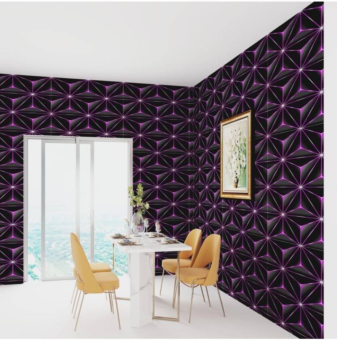 WRUNJI, PURPEL BLACK Floral Self-Adhesive Wallpaper PVC Peel & Kitchen & Furniture Makeover(45x500 cm) WRUNJI, PURPEL BLACK Floral Self-Adhesive Wallpaper PVC Peel & Kitchen & Furniture Makeover(45x500 cm)