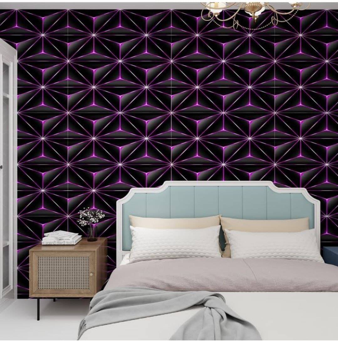WRUNJI, PURPEL BLACK Floral Self-Adhesive Wallpaper PVC Peel & Kitchen & Furniture Makeover(45x500 cm) WRUNJI, PURPEL BLACK Floral Self-Adhesive Wallpaper PVC Peel & Kitchen & Furniture Makeover(45x500 cm)