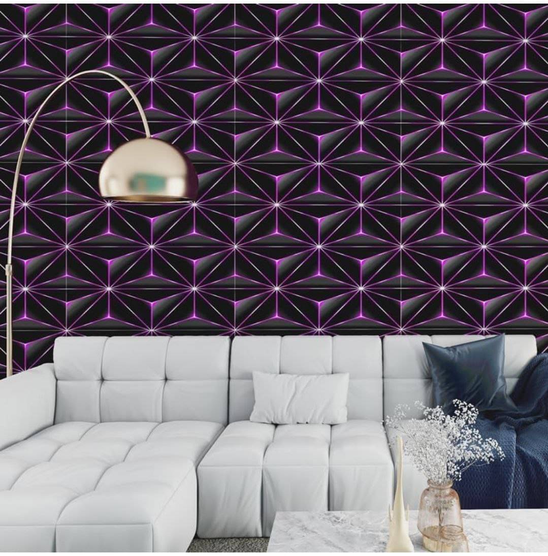 WRUNJI, PURPEL BLACK Floral Self-Adhesive Wallpaper PVC Peel & Kitchen & Furniture Makeover(45x500 cm) WRUNJI, PURPEL BLACK Floral Self-Adhesive Wallpaper PVC Peel & Kitchen & Furniture Makeover(45x500 cm)