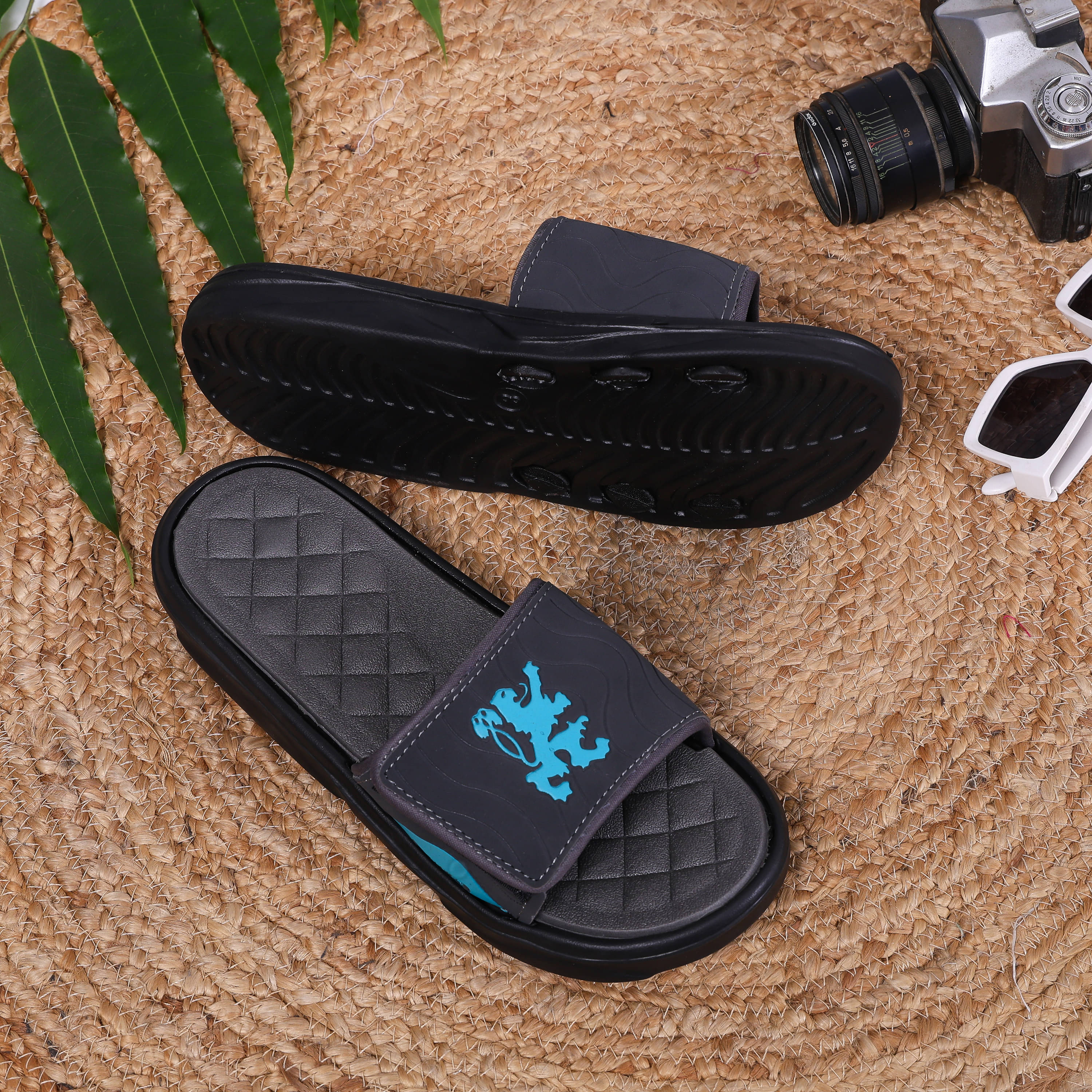     			Z Grey Men's Slide Flip Flop