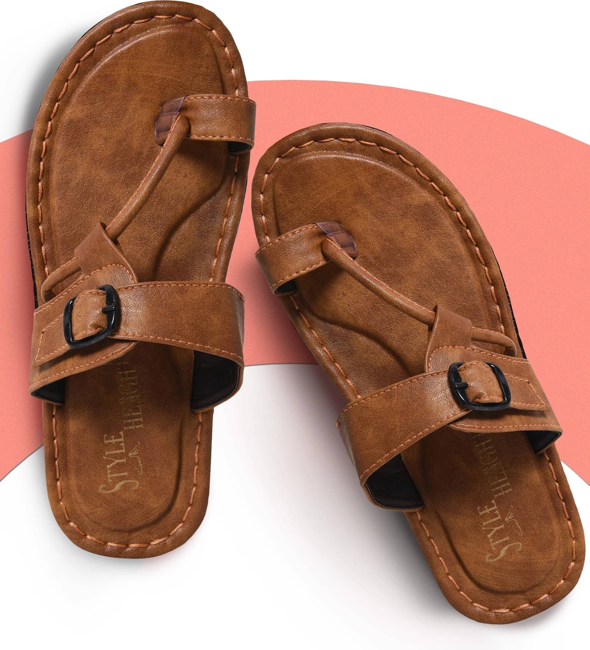     			Z Tan Men's Slide Flip Flop