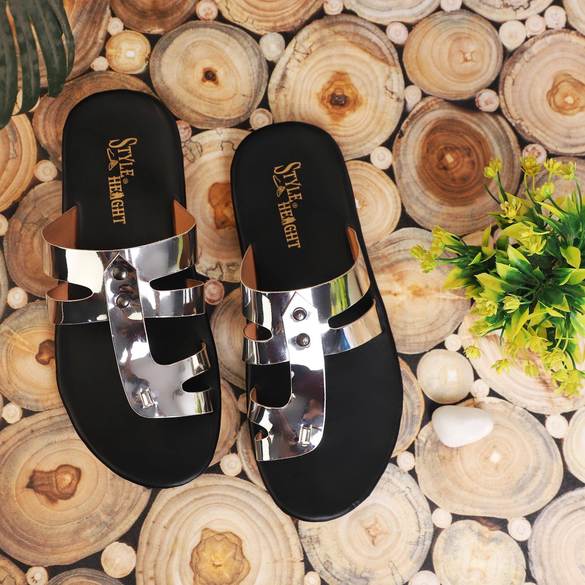     			Z White Men's Slide Flip Flop
