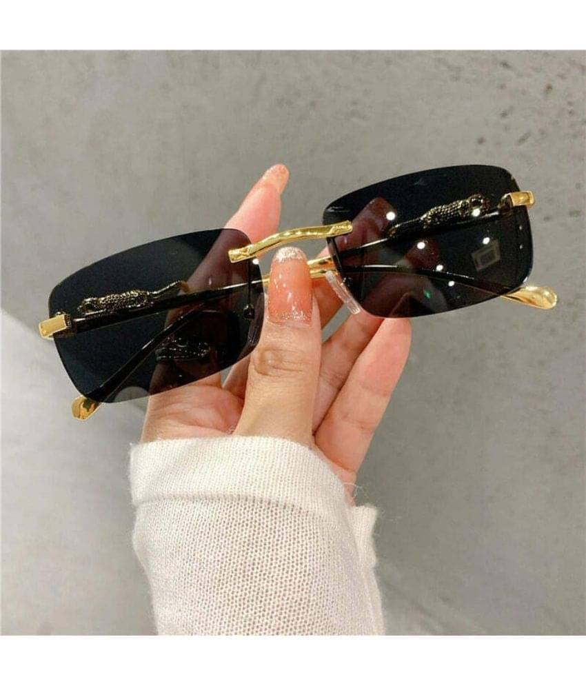 mahek accessories Black Rectangular Sunglasses ( Pack of 1 ) mahek accessories Black Rectangular Sunglasses ( Pack of 1 )