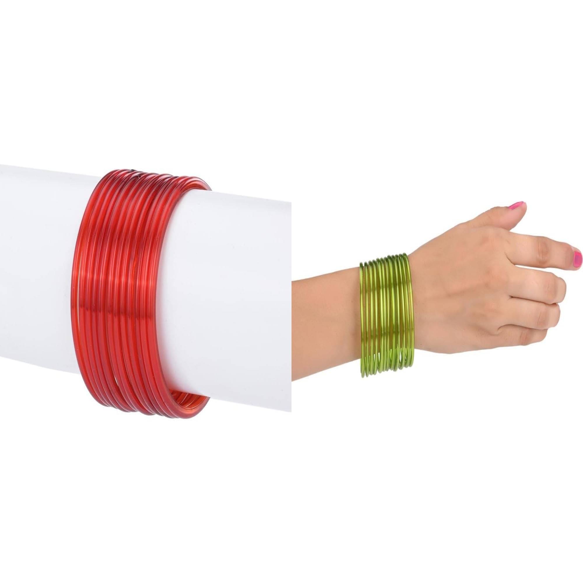     			1st Time Multicolor Bangle Set ( Pack of 2 )