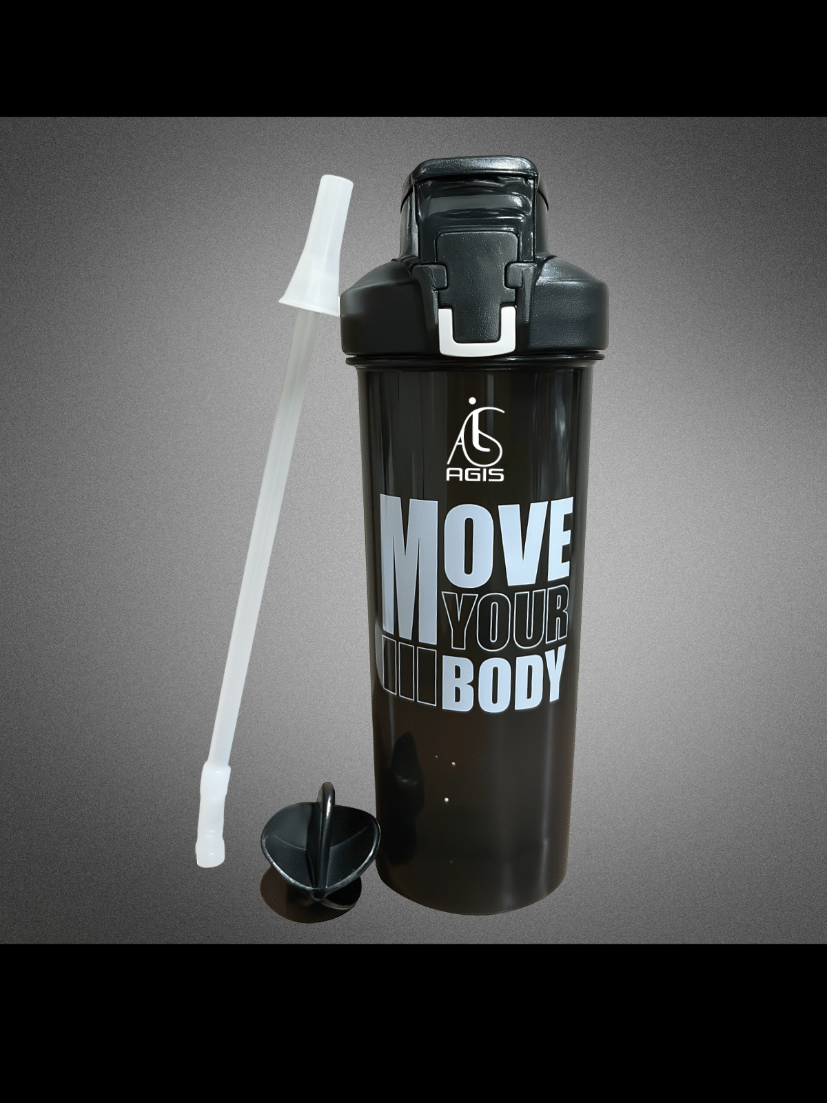 AGIS Plastic Black 800 mL Shaker ( Pack of 1 ) AGIS Plastic Black 800 mL Shaker ( Pack of 1 )