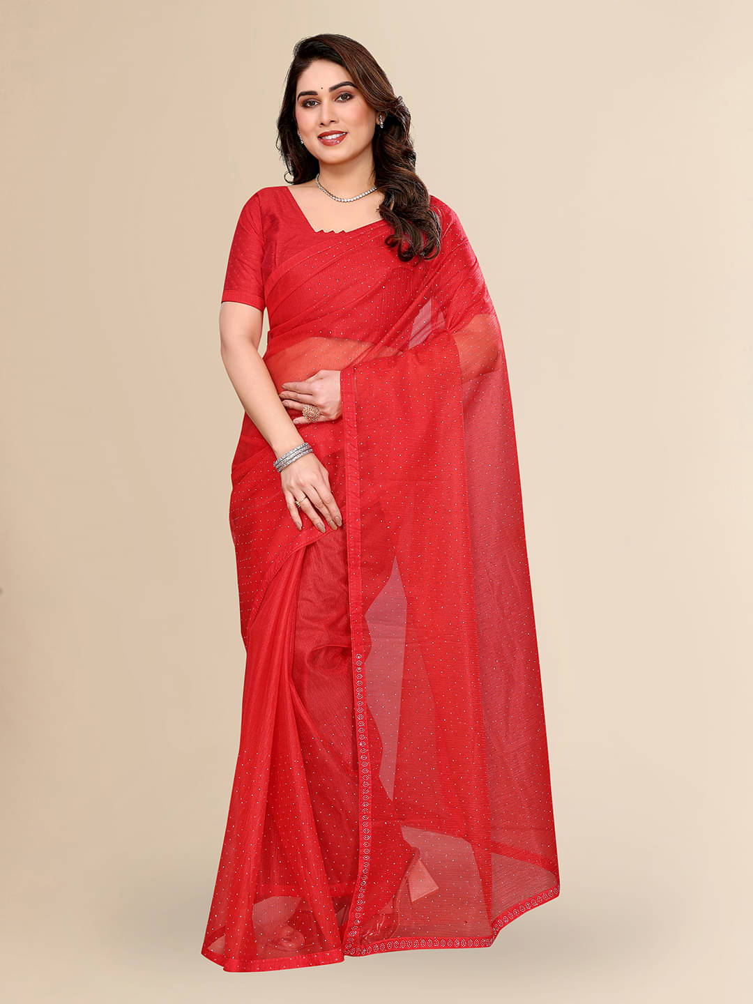 ANAND SAREES Net Solid Ilkal Saree With Unstitched Blouse Piece ( Yellow ) ANAND SAREES Net Solid Ilkal Saree With Unstitched Blouse Piece ( Yellow )