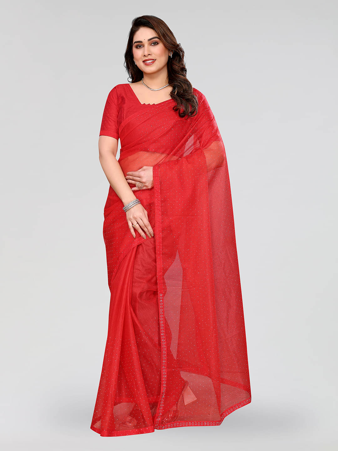 ANAND SAREES Net Solid Ilkal Saree With Unstitched Blouse Piece ( Yellow ) ANAND SAREES Net Solid Ilkal Saree With Unstitched Blouse Piece ( Yellow )