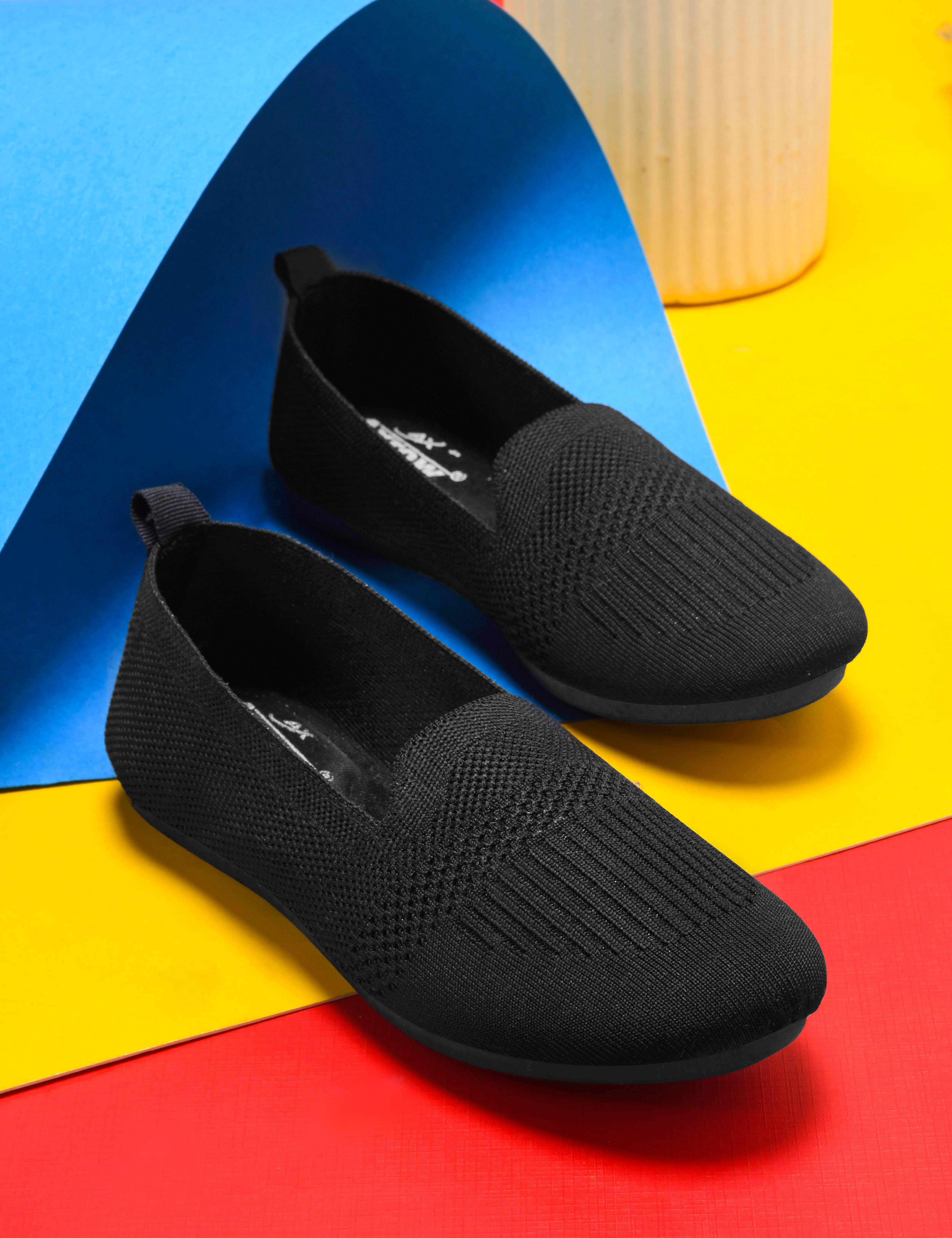     			AXROW Black Women's Slip On