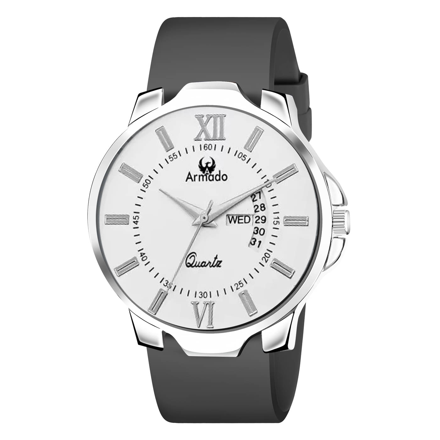     			Armado Black Silicon Analog Men's Watch