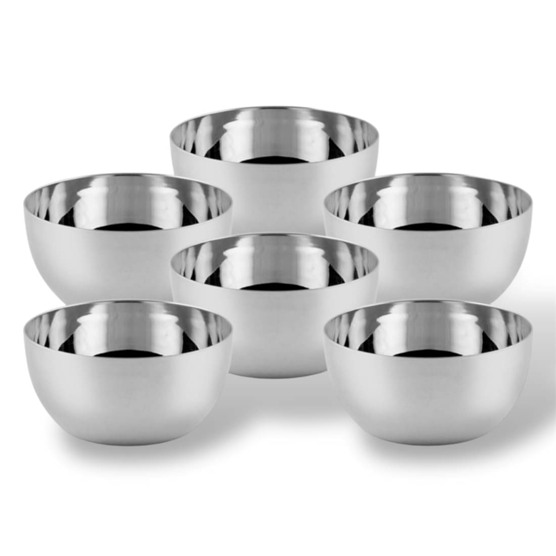 Artha Artha Bowl Set Stainless Steel Plain Soup Bowl 10 cm ( Set of 6 ) Silver Artha Artha Bowl Set Stainless Steel Plain Soup Bowl 10 cm ( Set of 6 ) Silver