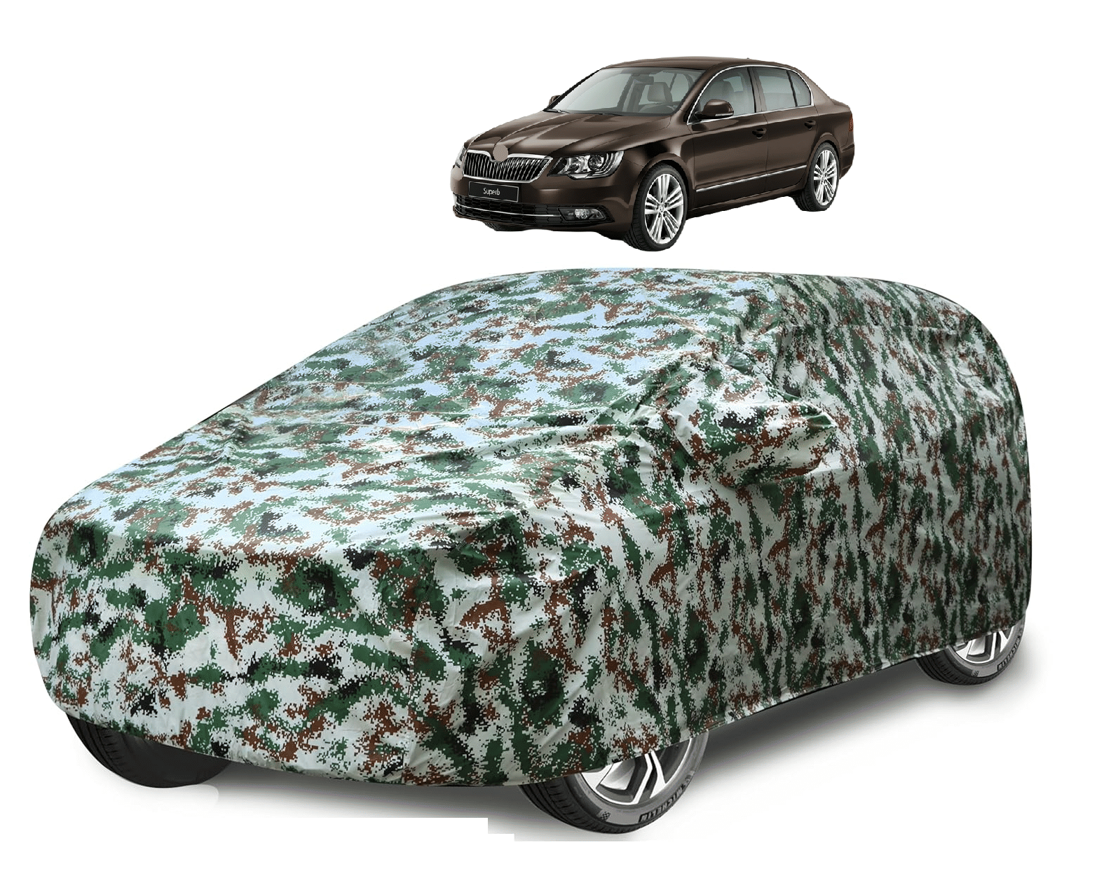 Auto Hub Car Body Cover for Maruti Suzuki All Car Models With Mirror Pocket ( Pack of 1 ) , Green Auto Hub Car Body Cover for Maruti Suzuki All Car Models With Mirror Pocket ( Pack of 1 ) , Green