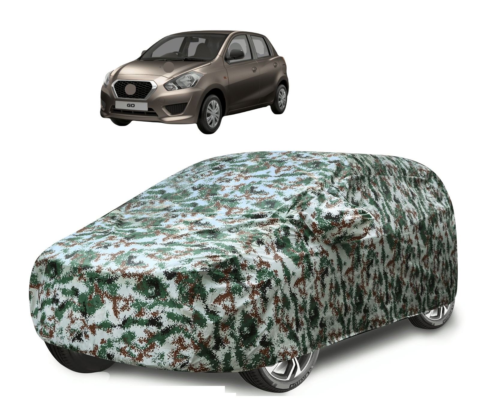 Auto Hub Car Body Cover for Datsun All Car Models With Mirror Pocket ( Pack of 1 ) , Green Auto Hub Car Body Cover for Datsun All Car Models With Mirror Pocket ( Pack of 1 ) , Green
