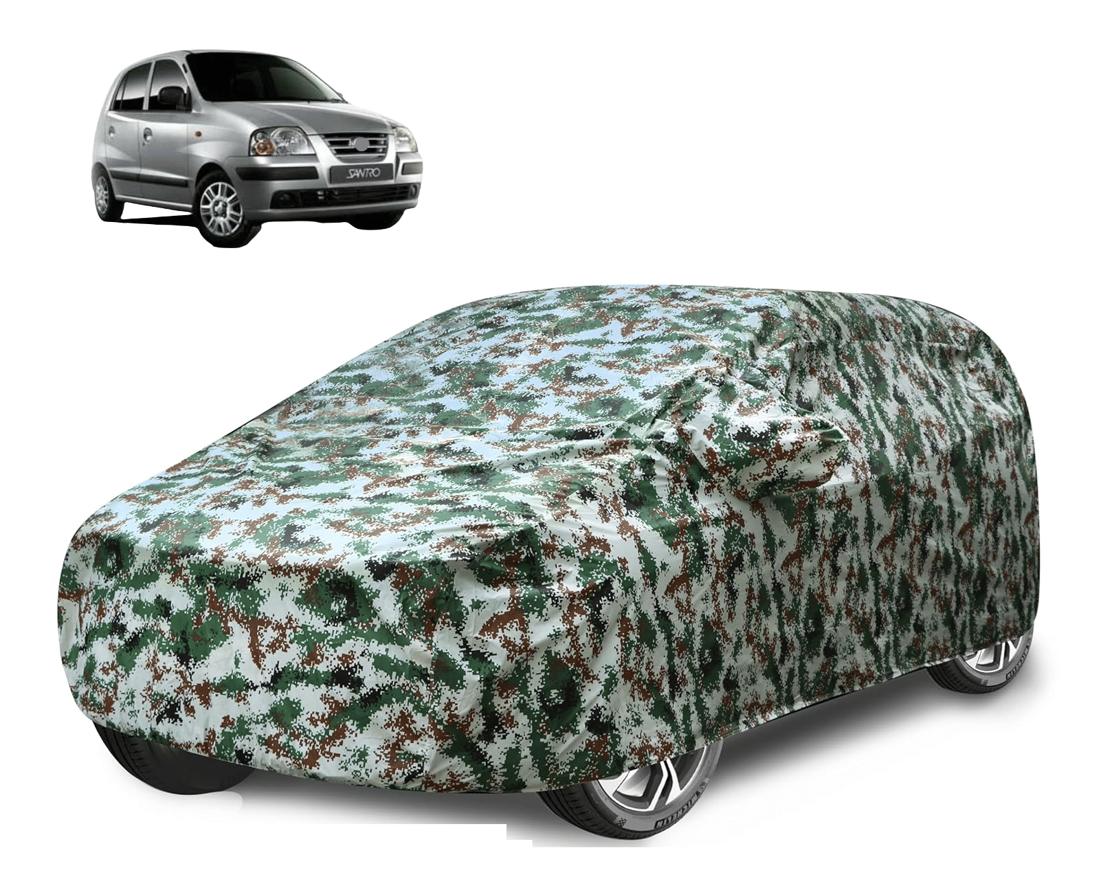 Auto Hub Car Body Cover for Hyundai All Car Models With Mirror Pocket ( Pack of 1 ) , Green     			Auto Hub Car Body Cover for Hyundai All Car Models With Mirror Pocket ( Pack of 1 ) , Green