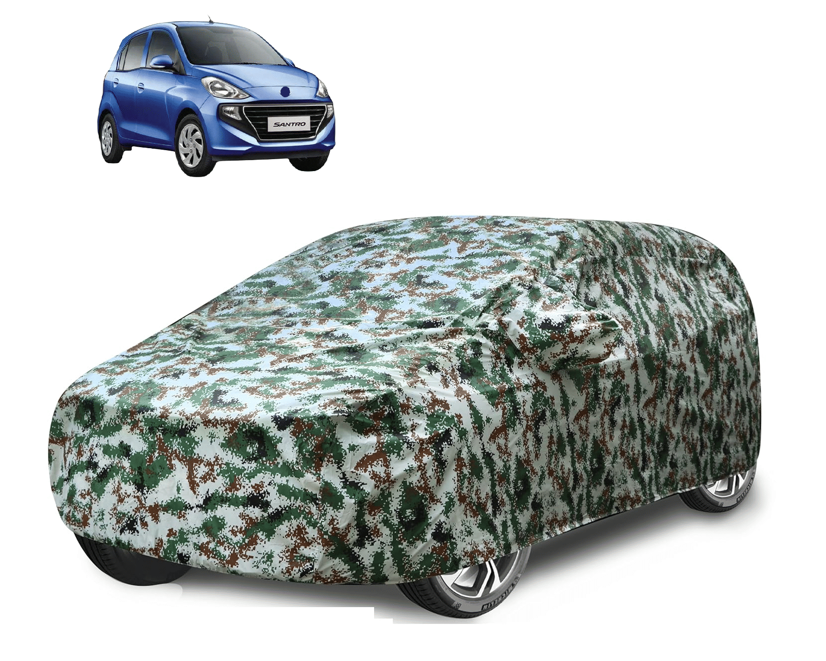 Auto Hub Car Body Cover for Hyundai All Car Models With Mirror Pocket ( Pack of 1 ) , Green     			Auto Hub Car Body Cover for Hyundai All Car Models With Mirror Pocket ( Pack of 1 ) , Green