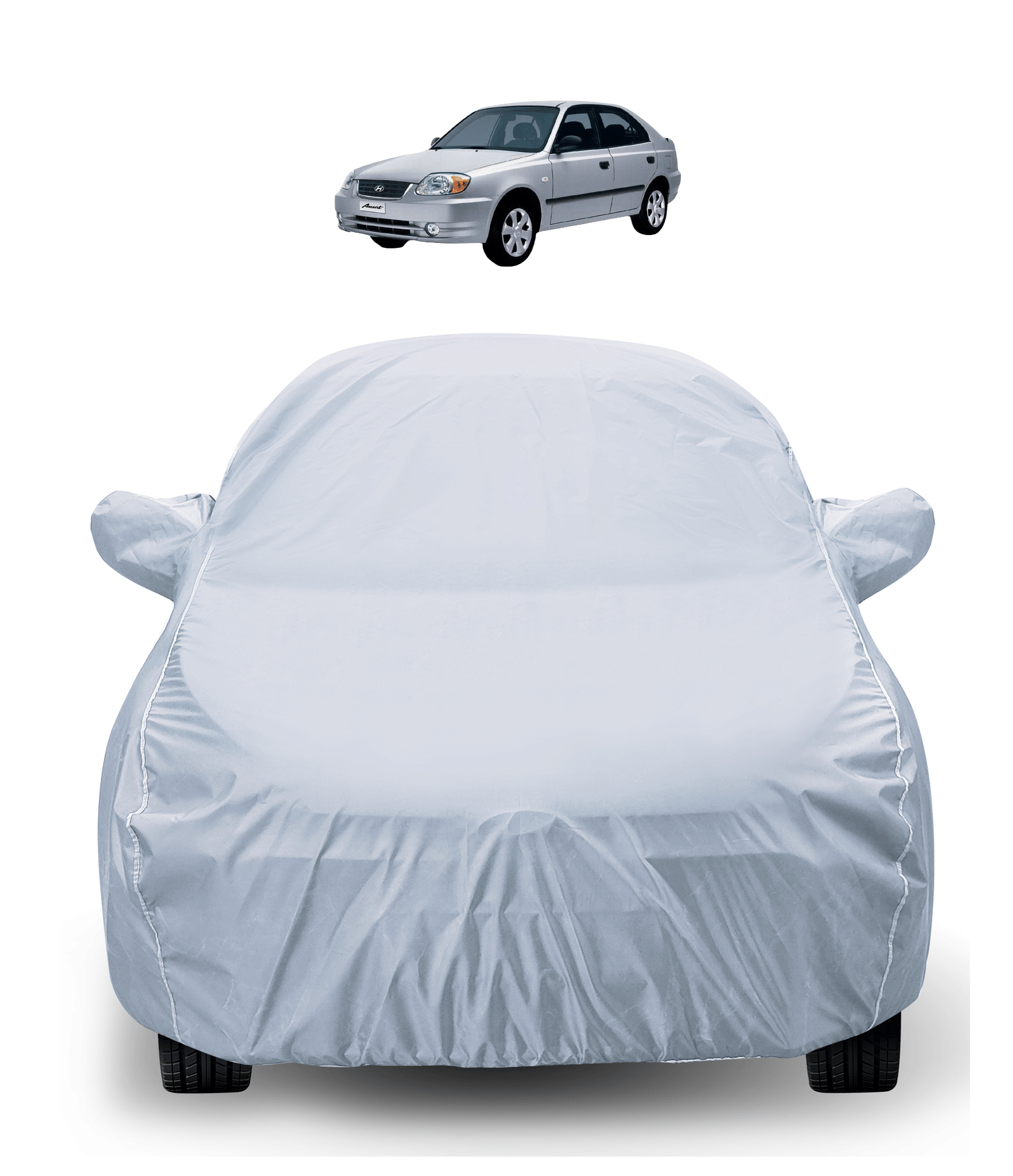 Auto Hub Car Body Cover for Hyundai All Car Models With Mirror Pocket ( Pack of 1 ) , Silver     			Auto Hub Car Body Cover for Hyundai All Car Models With Mirror Pocket ( Pack of 1 ) , Silver