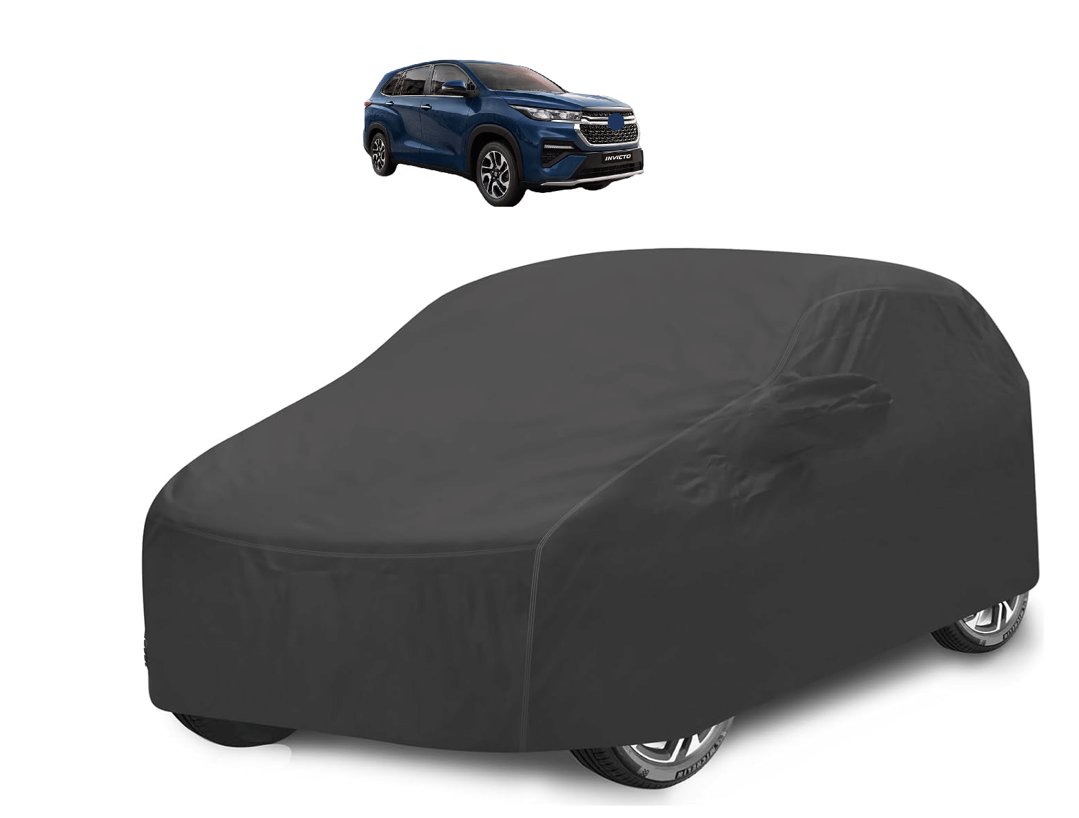 Auto Hub Car Body Cover for Maruti Suzuki All Car Models With Mirror Pocket ( Pack of 1 ) , Grey     			Auto Hub Car Body Cover for Maruti Suzuki All Car Models With Mirror Pocket ( Pack of 1 ) , Grey