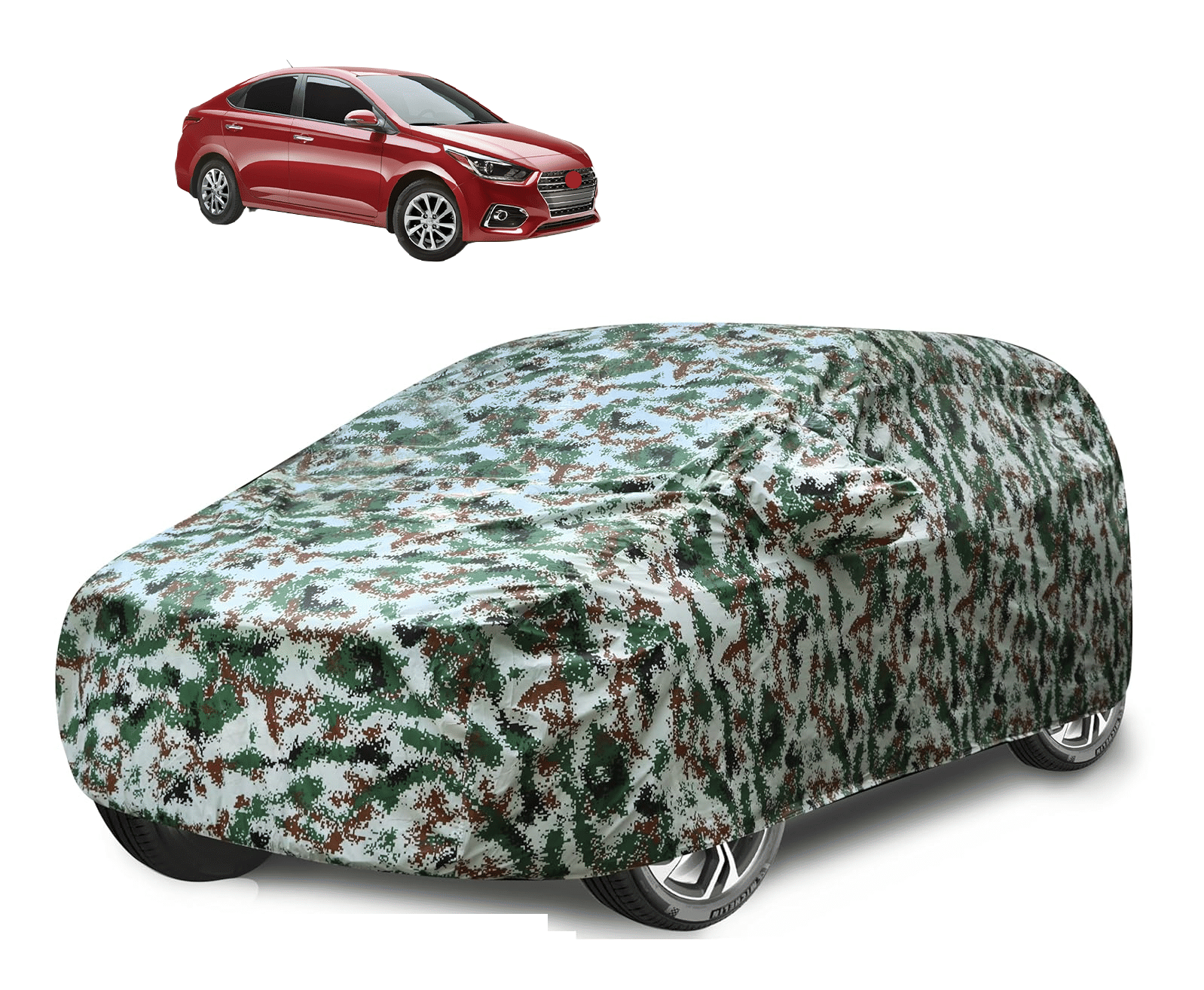 Auto Hub Car Body Cover for Hyundai All Car Models With Mirror Pocket ( Pack of 1 ) , Green     			Auto Hub Car Body Cover for Hyundai All Car Models With Mirror Pocket ( Pack of 1 ) , Green