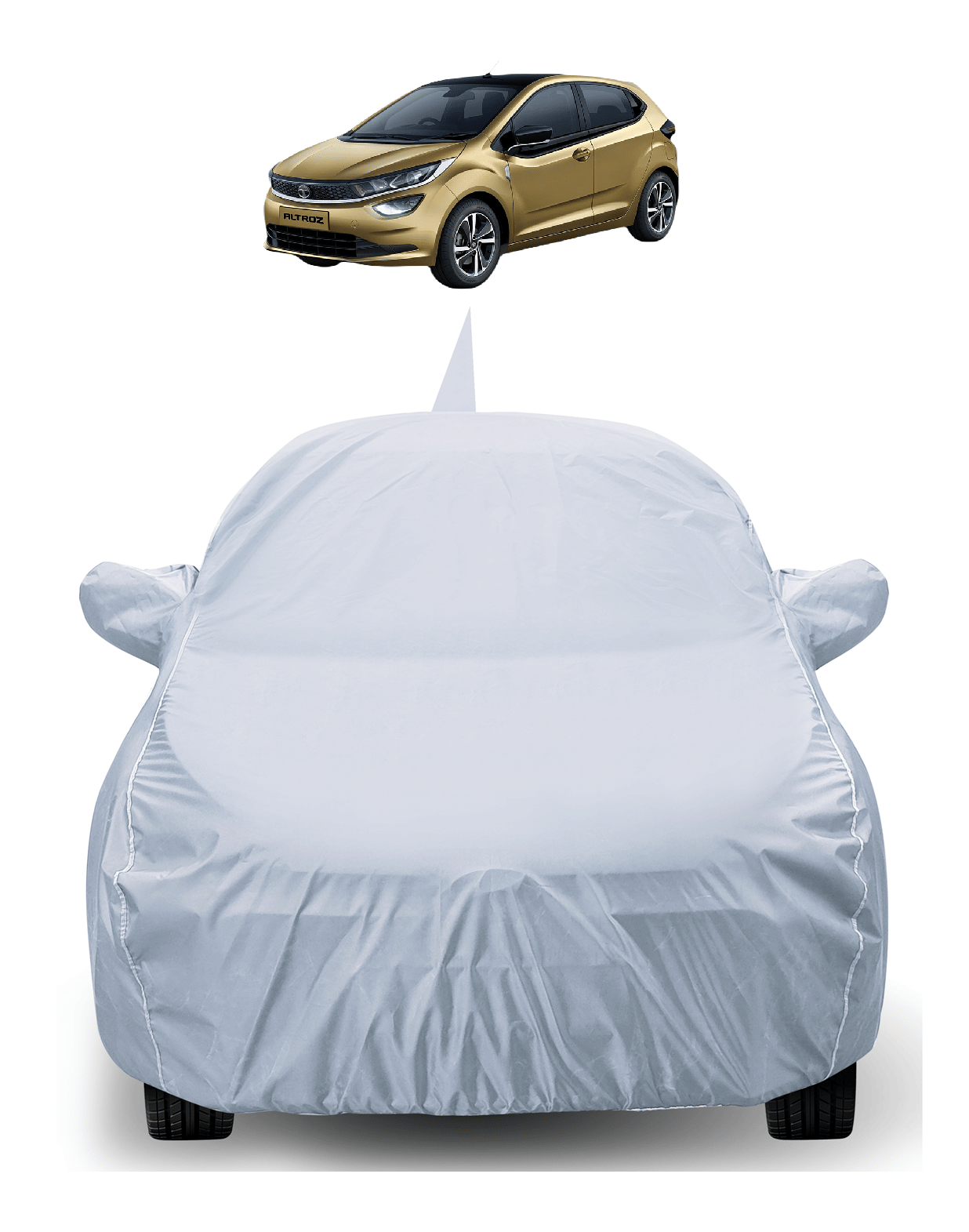 Auto Hub Car Body Cover for Tata All Car Models With Mirror Pocket ( Pack of 1 ) , Silver Auto Hub Car Body Cover for Tata All Car Models With Mirror Pocket ( Pack of 1 ) , Silver